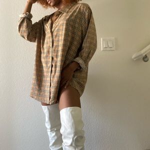 Vintage Burberry Pattern Men’s Button Up